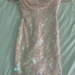 B. Smart Blush Sequin Dress